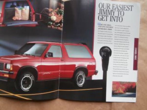 GMC Truck Jimmy 1992 Brochure