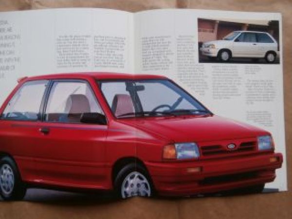 Ford Festiva 1992 Brochure USA Rarität