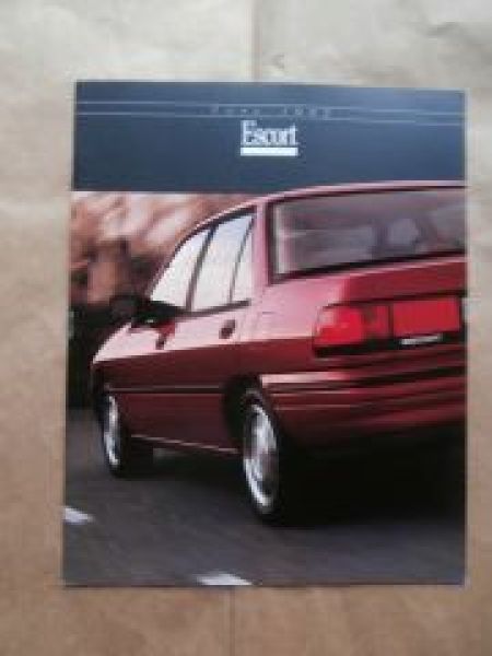 Ford Escort 1992 Brochure USA Prospekt
