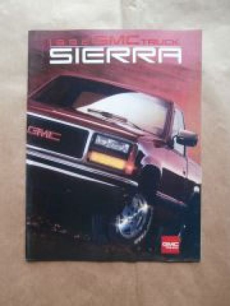 GMC Truck 1992 Sierra SL SLX XLE ST Brochure