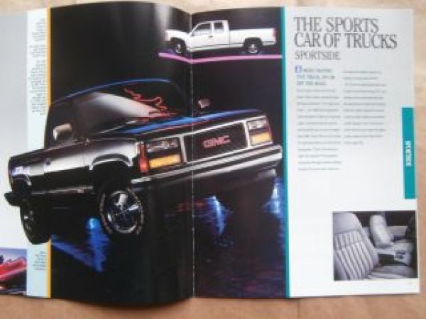 GMC Truck 1992 Sierra SL SLX XLE ST Brochure