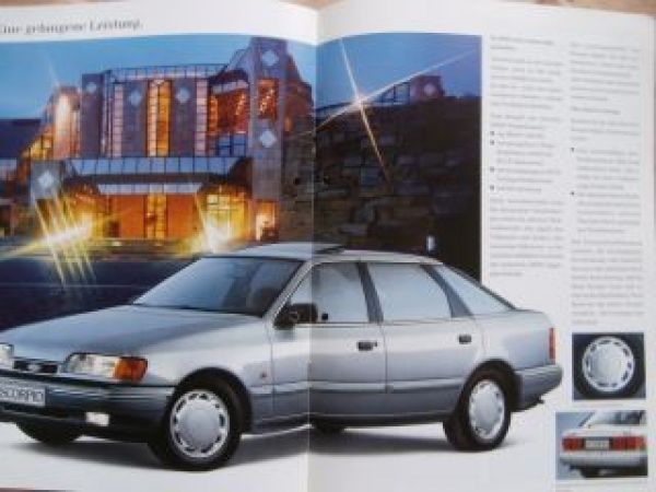 Ford Scorpio saphir Juni 1991 Prospekt
