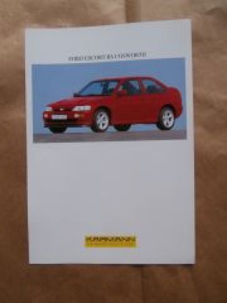 Ford Escort RS Cosworth Karmann Prospektblatt Rarität