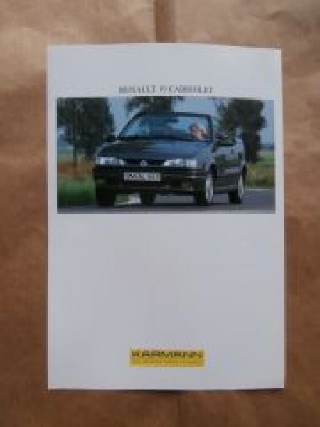 Renault 19 Cabriolet Karmann Prospektblatt
