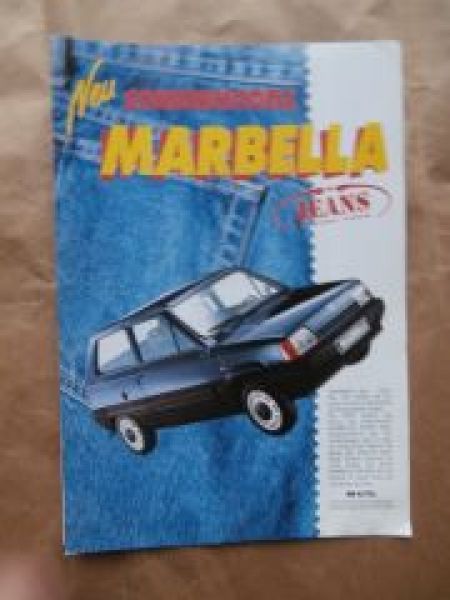 Seat Marbella Jeans Prospektblatt Rarität