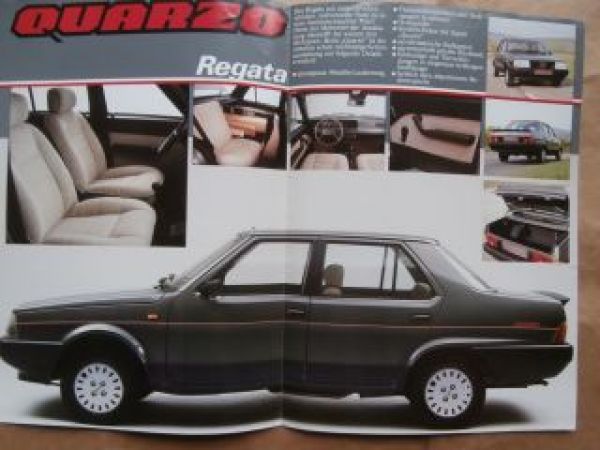 Fiat Regata Quarzo Sonderprospekt November 1985