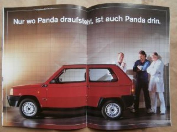 Fiat Croma, Tipo,Uno und Panda Prospekt Juli 1989