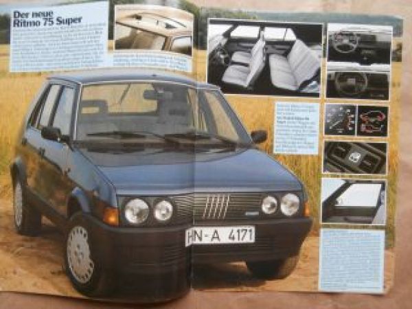 Fiat Ritmo 60L/60CL 75CL/Super 85 Super Diesel 75CL Kat