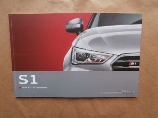 Audi S1 +Sportback Typ 8X März 2014 NEU Rarität