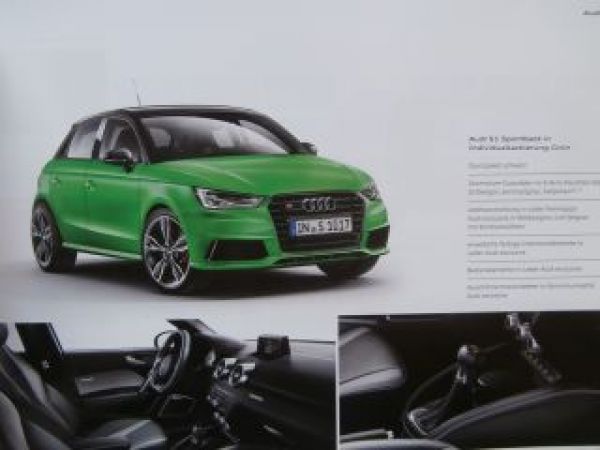 Audi S1 +Sportback Typ 8X März 2014 NEU Rarität