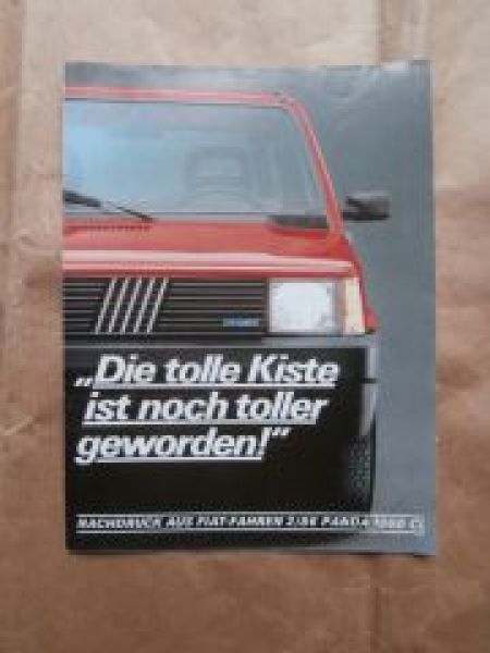 Fiat Panda 1000CL Nachdruck 2/1986 Testbericht