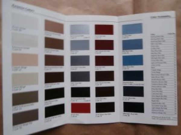 Buick 1990 Exterior Colours Brochure