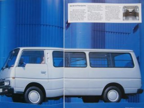 Nissan Transporter Programm Vanette +Bus +Urvan Mai 1986