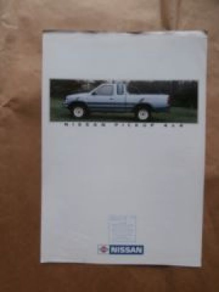 Nissan Pickup 4x4 Prospektblatt Rarität 2-Seiter