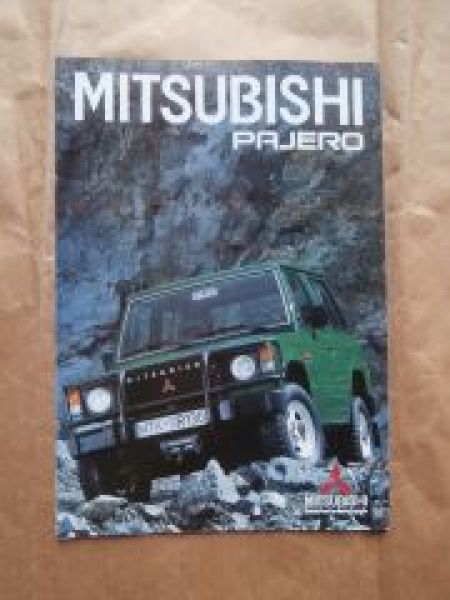 Mitsubishi Pajero Prospekt Dezember 1987 Rarität
