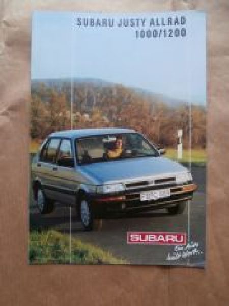 Subaru Justy Allrad 1000/1200 Typ KAD Januar 1989