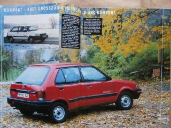 Subaru Justy Allrad 1000/1200 Typ KAD Januar 1989