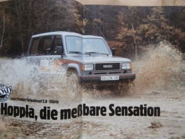 Off Road 1/1988 Isuzu Trooper Turbodiesel 2.8 Testbericht