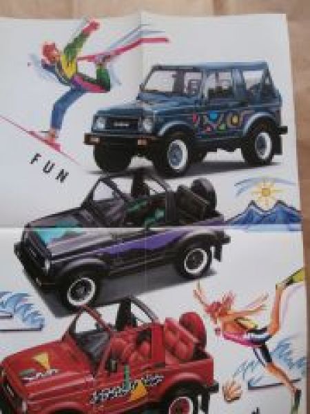 Suzuki SJ Samurai Sunshine Sondermodell Prospekt Poster