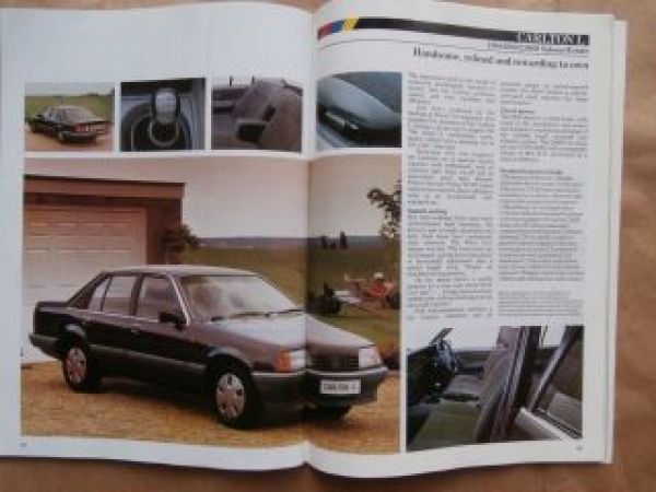 Vauxhall Opel Cars of Quality 3-5/86 Nova Astra Belmont