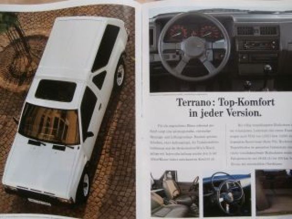 Nissan Terrano 4x4 Prospekt Februar 1989