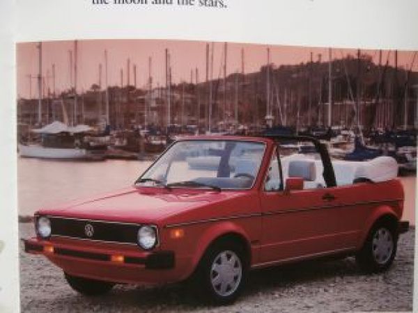 VW Cabriolet USA Brochure 1986 Prospekt +Best Seller