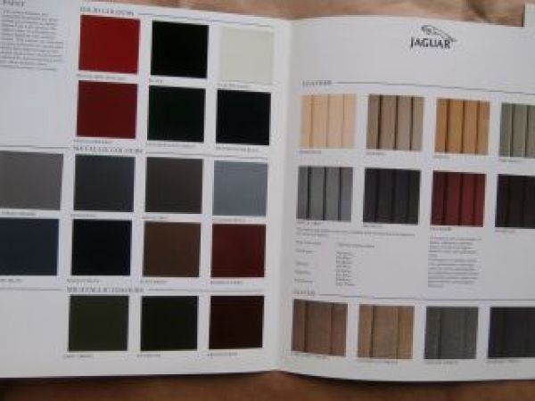 Jaguar XJ6 Sovereign Daimler specification & Colour and Trim Gui