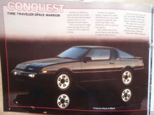 Dodge Conquest Colt Vista Ram50 1986 USA Brochure