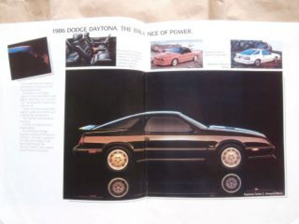 Dodge 1986 Lancer Daytona  Caravan 600 Aries K Charger