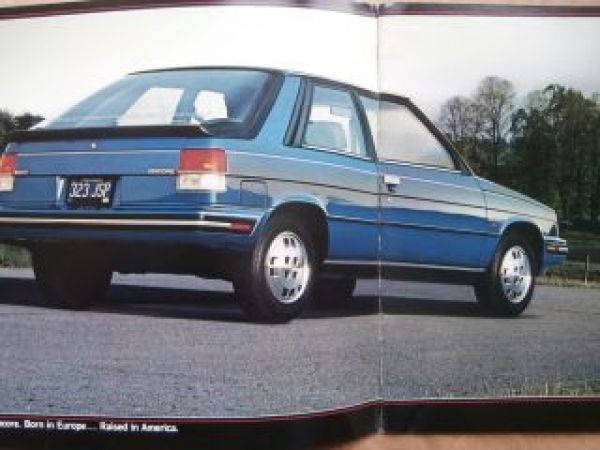 Renault Encore Brochure USA Prospekt ca. 1985