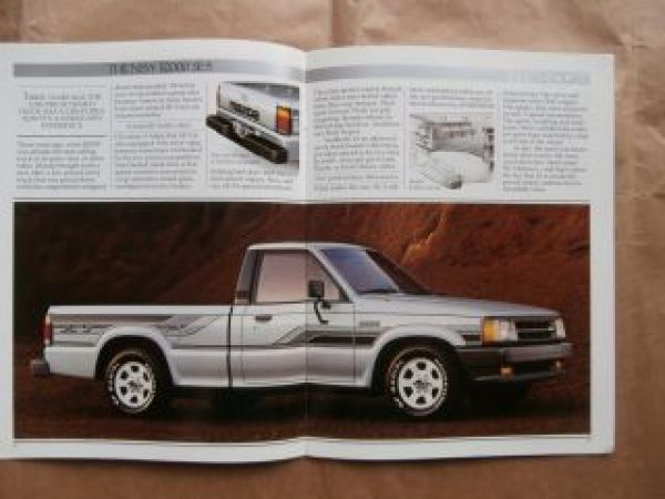 Mazda B2000 1986 Carbrochure USA Prospekt Katalog