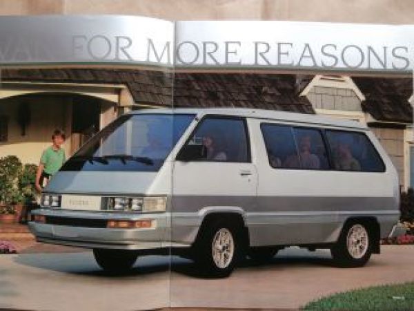 Toyota Vans LE Deluxe Cargo Carbrochure August 1985