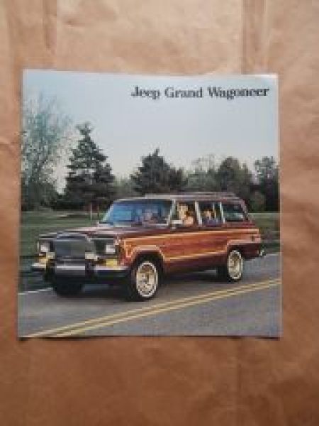 Jeep Grand Wagoneer Typ SJ 1985 Car Brochure USA