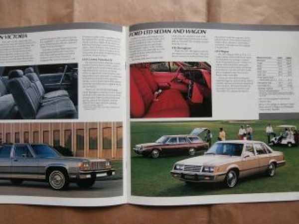 Ford Cars 1986 Brochure Taurus Thunderbird Tempo Escort Mustang