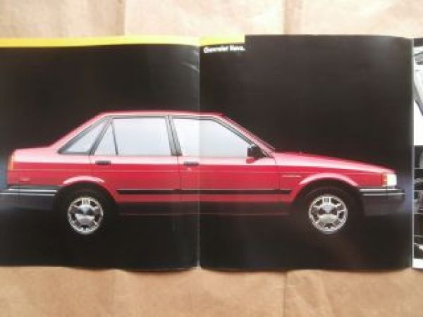 Chevrolet Nova Car Brochure April 1985 USA