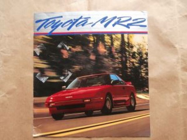 Toyota MR2 Typ W1 Car Brochure August 1985 Rarität