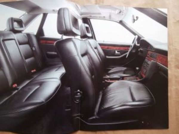 Audi V8 Modelle L +Exklusiv Prospektmappe Januar 1992