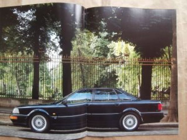 Audi V8 Modelle L +Exklusiv Prospektmappe Januar 1992