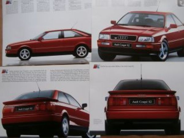 Audi Coupé S2 Prospektmappe A3 Format Rarität
