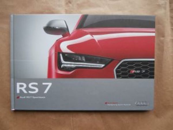 Audi RS 7 Sportback Prospekt Juni 2014 +Preisliste NEU