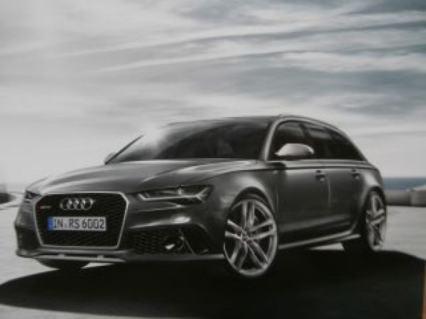 Audi RS6 Avant C7 Typ 4G Prospekt Buch September 2014 NEU