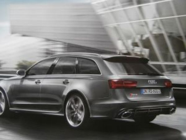 Audi RS6 Avant C7 Typ 4G Prospekt Buch September 2014 NEU