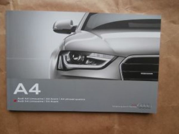 Audi A4 Typ 8K Limousine Avant allroad quattro +S4 April 2014