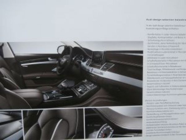 Audi A8 Typ D4 4H +A8 L +W12 +S8 September 2014 NEU