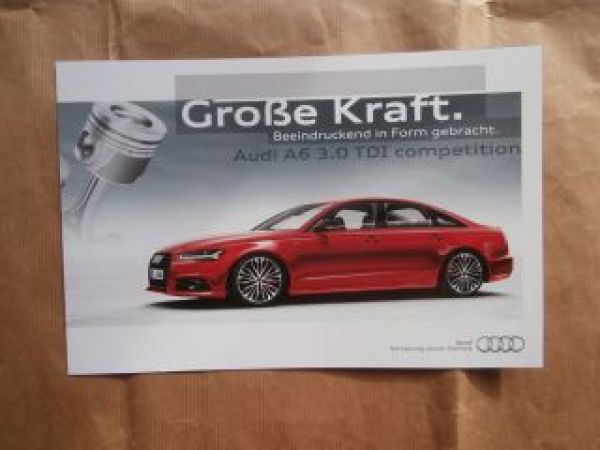 Audi A7 3.0 TDI competition Sonderprospekt August 2014 Typ 4G