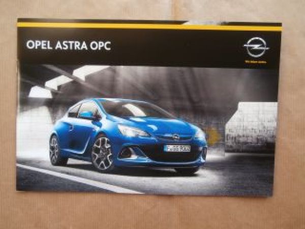 Opel Astra OPC Typ J Juni 2014 Prospekt