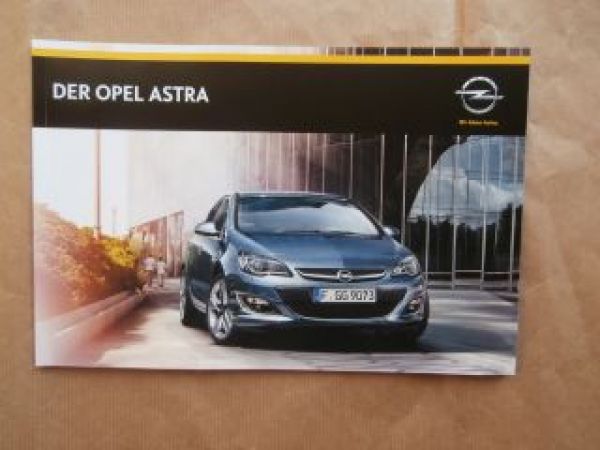 Opel Astra Typ J +Black Roof Edition Juni 2014 Prospekt