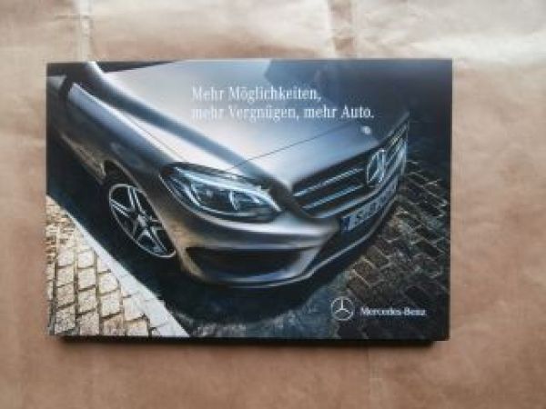 Mercedes Benz B-Klasse BR246 Facelift Vorstellungsmappe