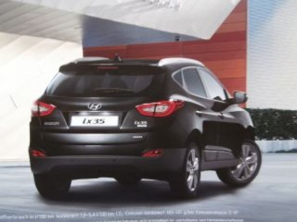 Hyundai i35 Balck&Steel Edition Prospekt August 2014 NEU