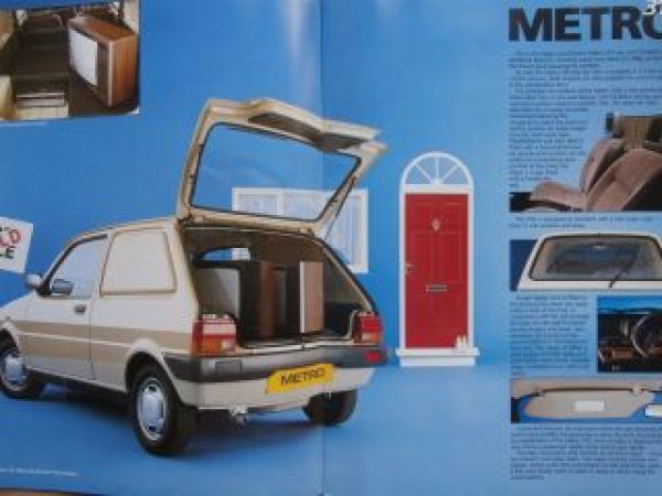 Austin Rover Metro Maestro Vans City 310L Brochure UK 1986